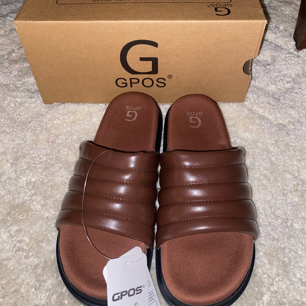 Brown women’s Slide Sandals